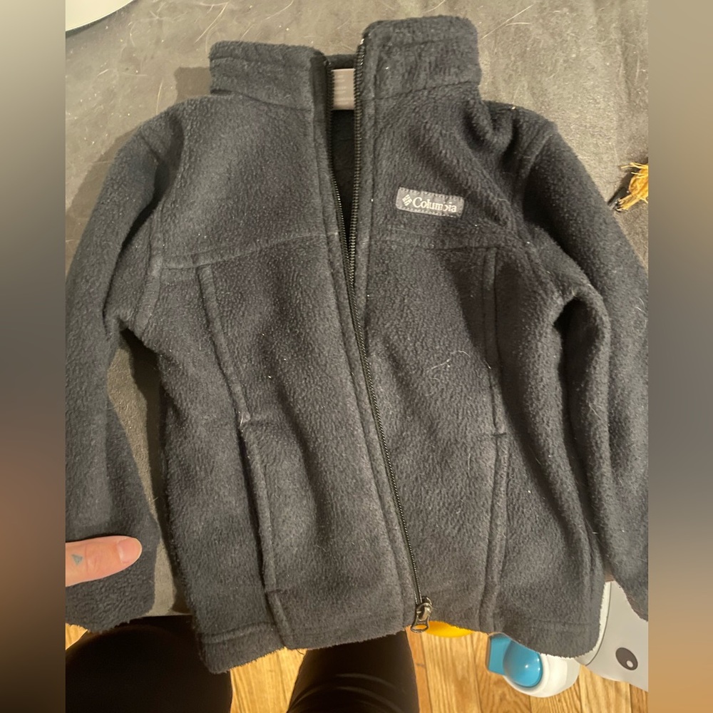 Black Columbia zip up size 18-24 months.